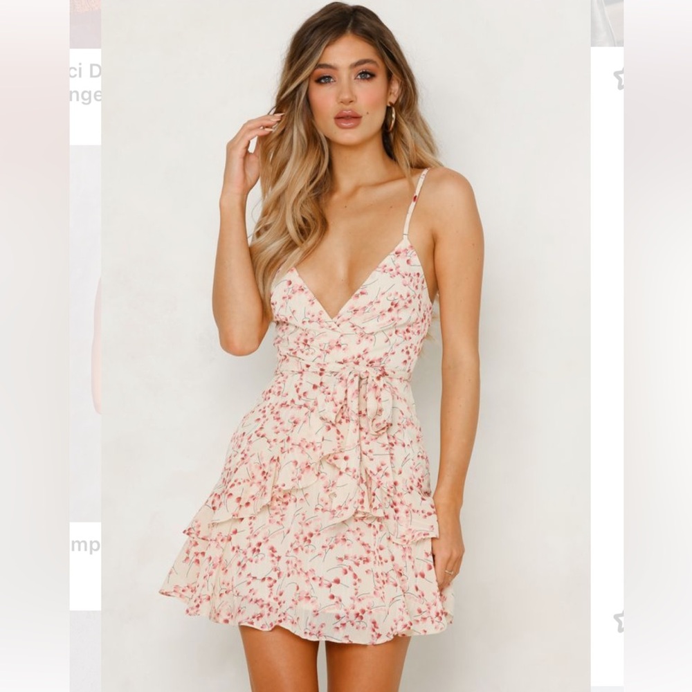 Saints + Secrets front tie dress